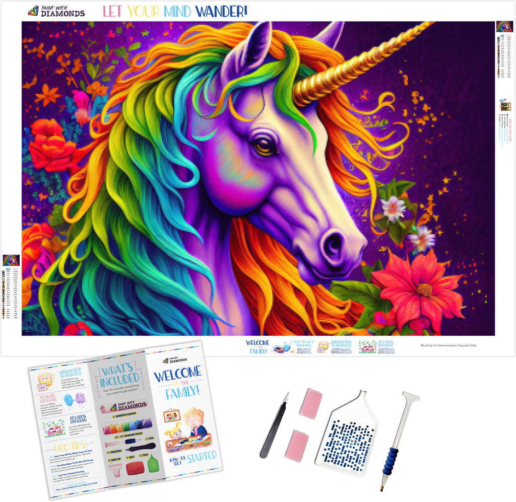 Newborn Unicorn Diamond Painting Kit with Free Shipping – 5D