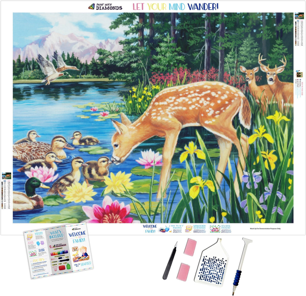 Forest Friends Diamond Painting Kit (Full Drill) – Paint With Diamonds