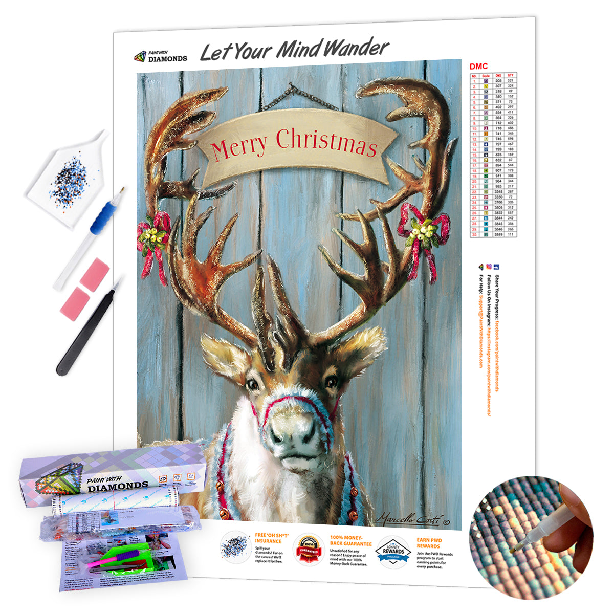 Seasons Deer Diamond Painting Kits Full Drill