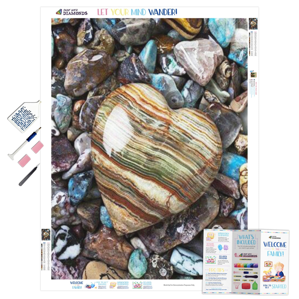 Diamond Painting - Heart on the Beach – Figured'Art
