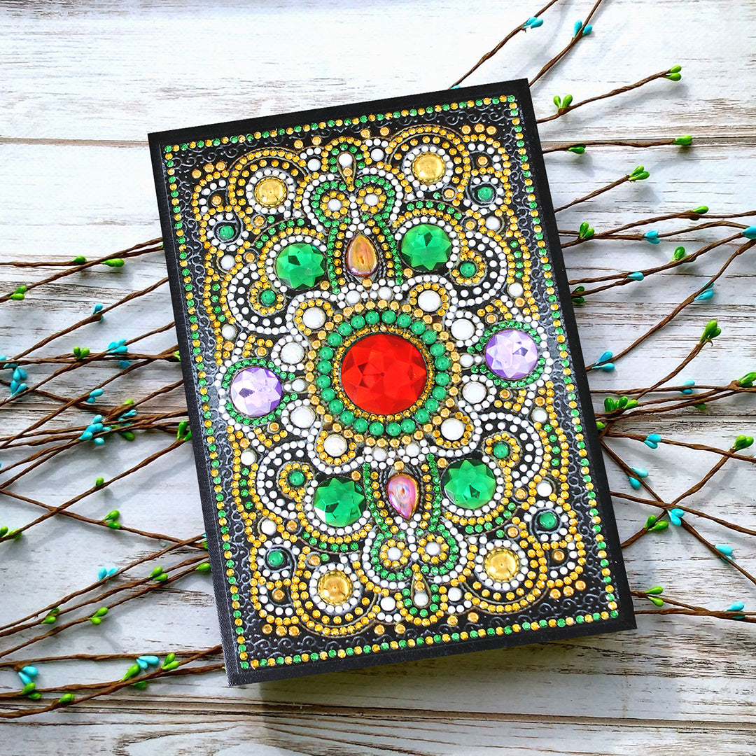 Emerald Mandala' Diamond Painting Journal (Partial Drill Cover) – Paint  With Diamonds