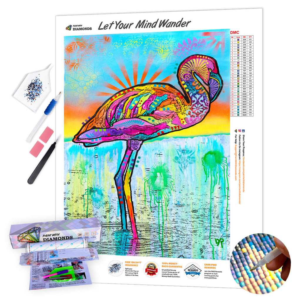Diamond Painting Kits for Adults, Diamond Art, Crystal Gem Jewel Art Kits  for Adults Kids, 5D Diamond Painting by Numbers for Adults, Sea Flamingo