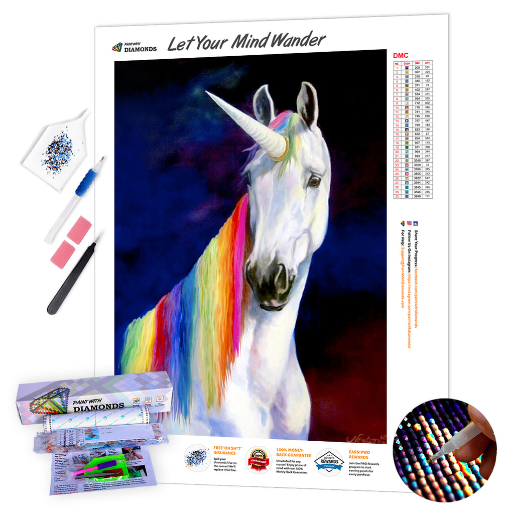 Rainbow Unicorn Diamond Painting Kit - Unicorn– Craft-Ease