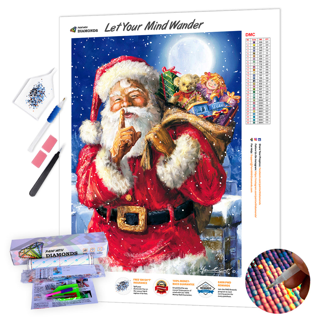 Santa relax after Christmas - Diamond Painting Kit – Just Paint with  Diamonds