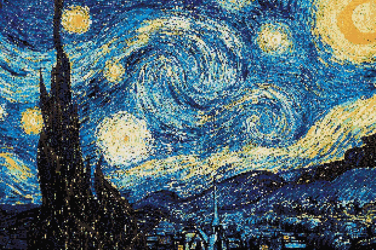 diamond dotz kit starry night van gogh