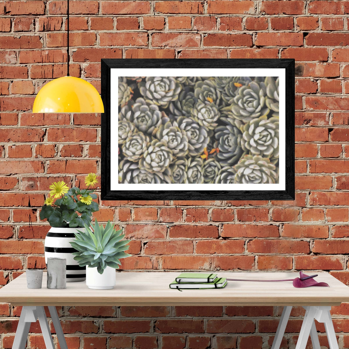 succulents diamond art advanced kit Succulents" Diamond Painting Kit (Full Drill) – Paint With Diamonds