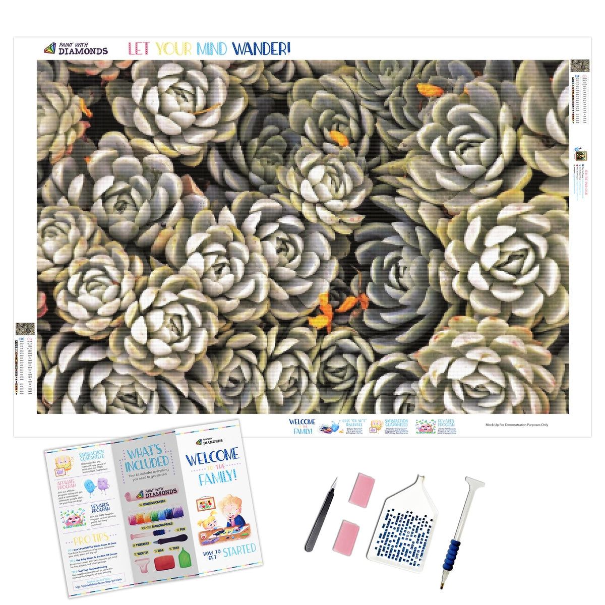 diamond dotz succulent Succulents" Diamond Painting Kit (Full Drill) – Paint With Diamonds