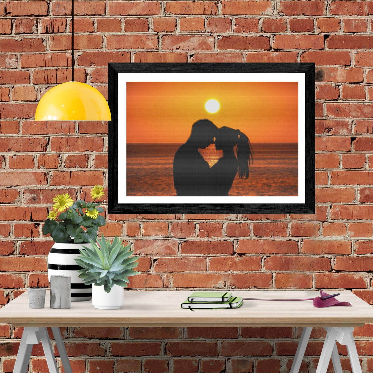 アラジン＆ジャスミン【Sunset Romance】サンセットロマンス　セル画 Aladdin 