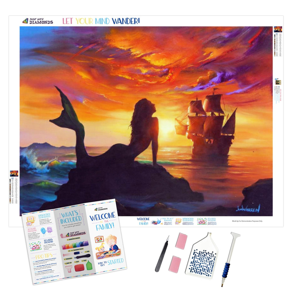 Mermaid Beach Diamond Painting Kit - DIY – Diamond Painting Kits