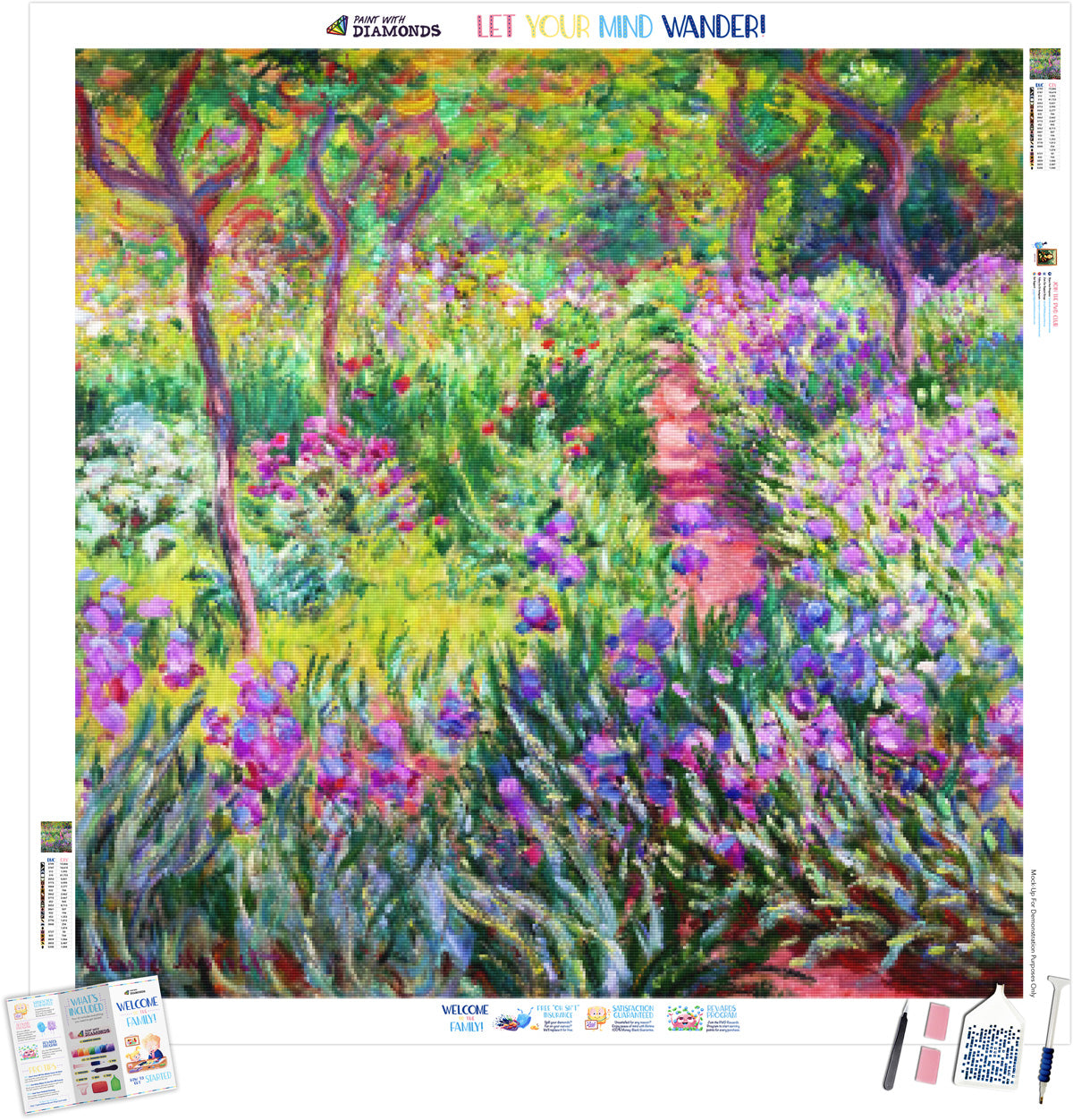 The Artist's Garden in Giverny Official Diamond Painting Kit By