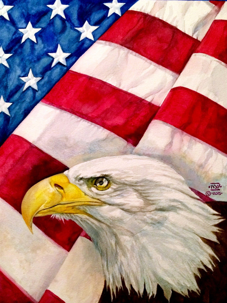 Eagle American Flag Diamond Painting Kit - DIY – Diamond Painting Kits