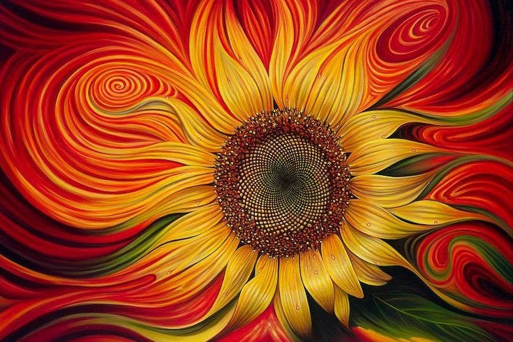 Yellow Two Sunflowers 5D Diamond Painting -  – Five Diamond  Painting