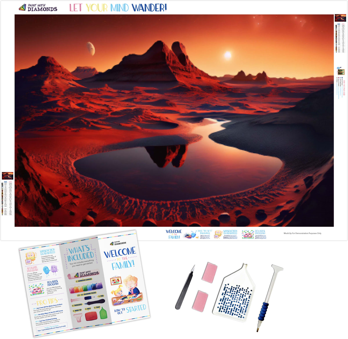 Water On Mars Official Diamond Painting Kit | Diamond Art | Paint With ...