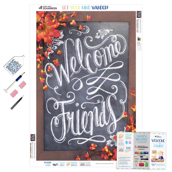 Welcome Friends Diamond Painting Kit (Full Drill)