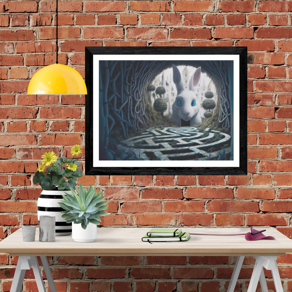 White Rabbit Maze Official Diamond Painting Kit | Diamond Art | Paint ...