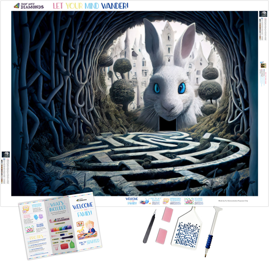 Roger Rabbit Maze White Rabbit Maze Official Diamond Painting Kit | Diamond Art | Paint ...