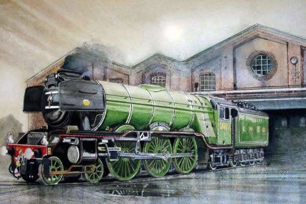 Train Diamond Painting Kit - At The Station-Square 20x30cm- - Paint With Diamonds