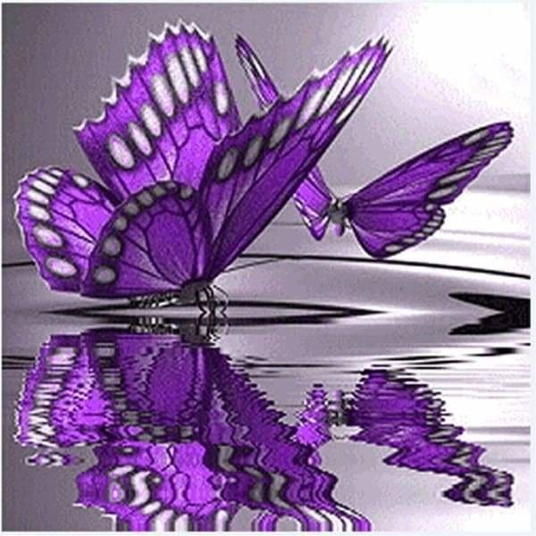 Butterfly Reflections Diamond Painting Kit (Full Drill) – Paint