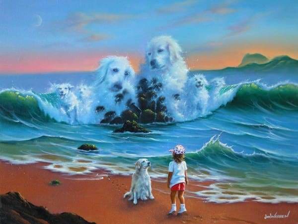 Jim Warren Diamond Painting Kit - Canine Companions-Square 15x20cm- - Paint With Diamonds