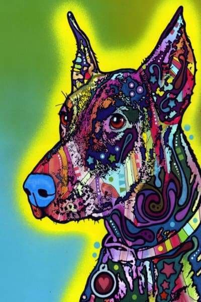 Dog Diamond Painting Kit - Doberman- - Paint With Diamonds