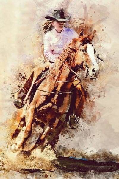 Horse Diamond Painting Kit - Giddy Up-Square 20x30cm- - Paint With Diamonds