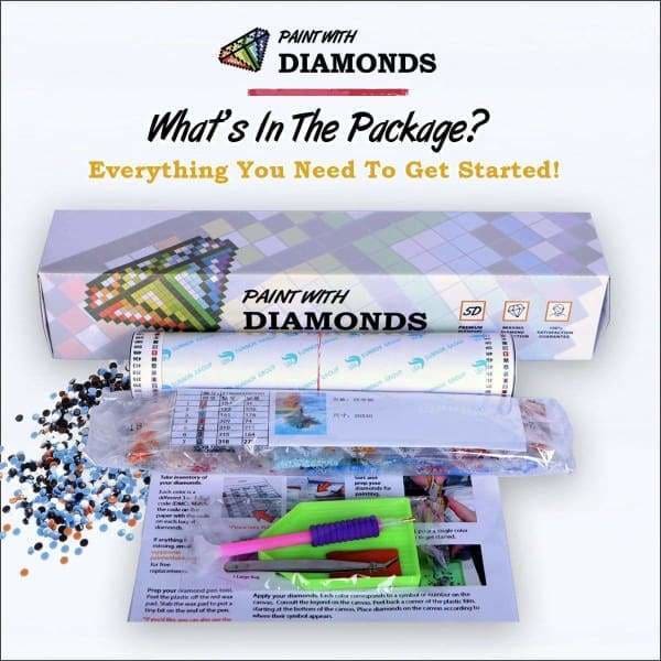 Halloween Diamond Painting Kit - Halloween Night-Square 20x30cm- - Paint With Diamonds