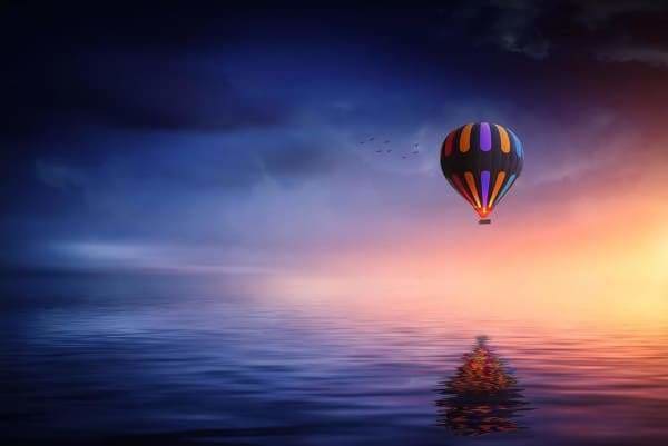 Fantasy Diamond Painting Kit - Hot Air Balloon-Square 20x30cm- - Paint With Diamonds