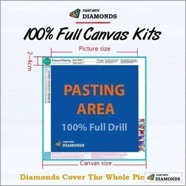 Ocean Diamond Painting Kit - In The Caribbean-Square 20x30cm- - Paint With Diamonds