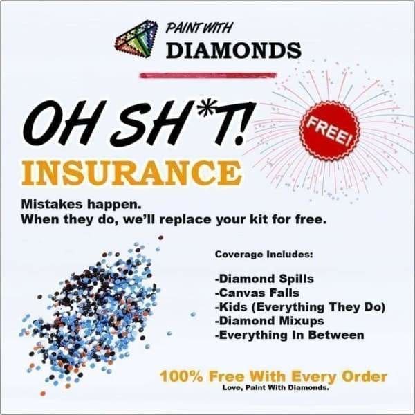 Christmas Diamond Painting Kit - Let It Snow-Square 20x30cm- - Paint With Diamonds