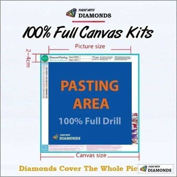 Christmas Diamond Painting Kit - Let It Snow-Square 20x30cm- - Paint With Diamonds