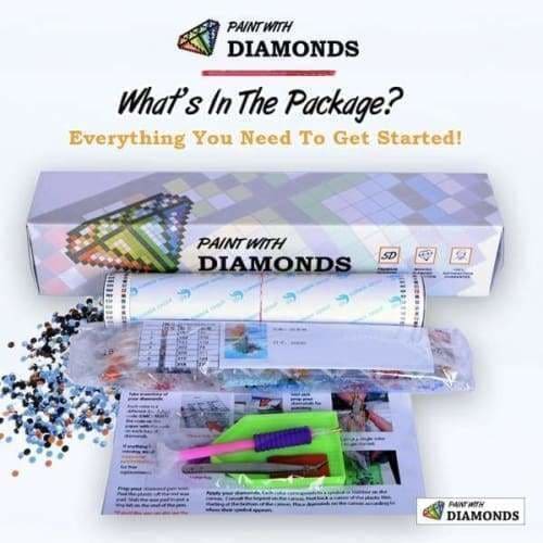 Dog Diamond Painting Kit - Profile Boxer Deco- - Paint With Diamonds