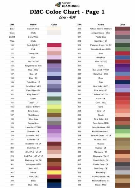 PWD Diamond Painting Log Book with DMC Charts [EBOOK] Workbook