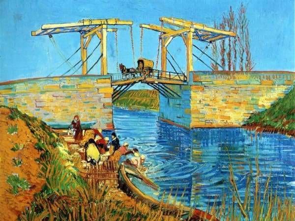 The Langlois Bridge at Arles Fall Sale Famous Artwork March 2019 Round Square
