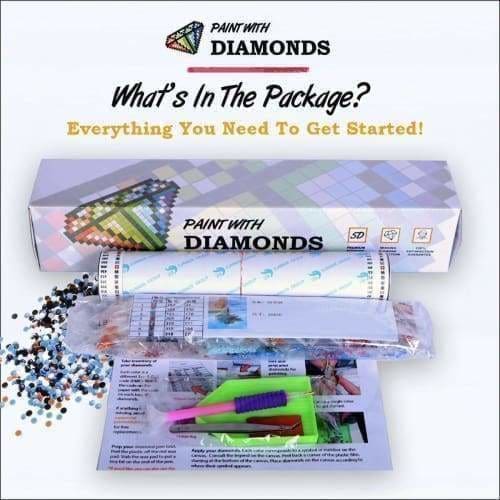 Tree Diamond Painting Kit - Tree Roots And Trunks-Square 40x20cm- - Paint With Diamonds