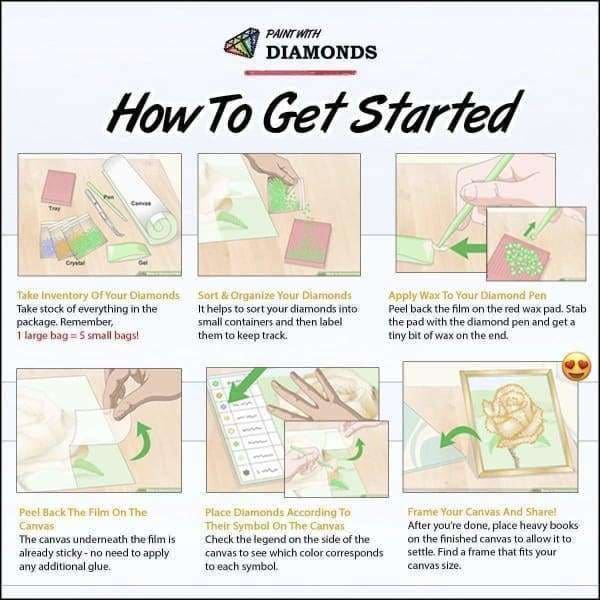 Jim Warren Diamond Painting Kit - What Dogs Dream-Square 40x20cm- - Paint With Diamonds